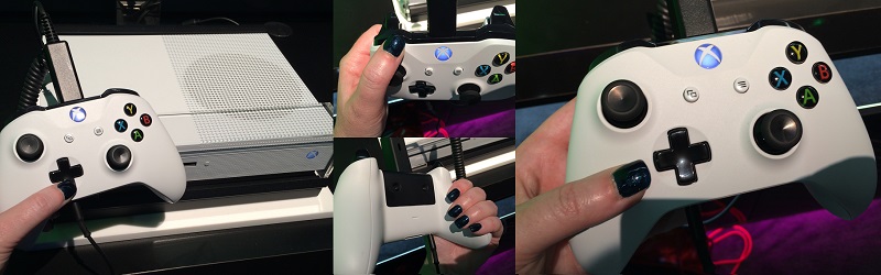 Manette de la Xbox One S essayée à l'E3 2016