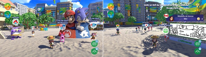 Le plage de Copacabana offre une magnifique interface principale - images prises dans le jeu