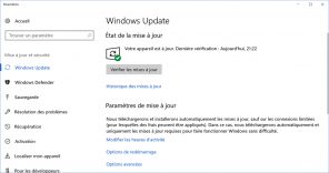 Windows Update mise à jour
