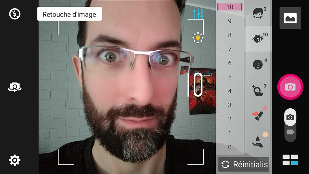 ASUS Zenfone 3 Zoom selfie mode égoportrait