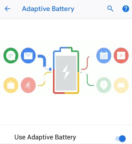 Android 9.0 Pie - Batterie