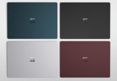 Les choix de couleurs du Surface Laptop 2