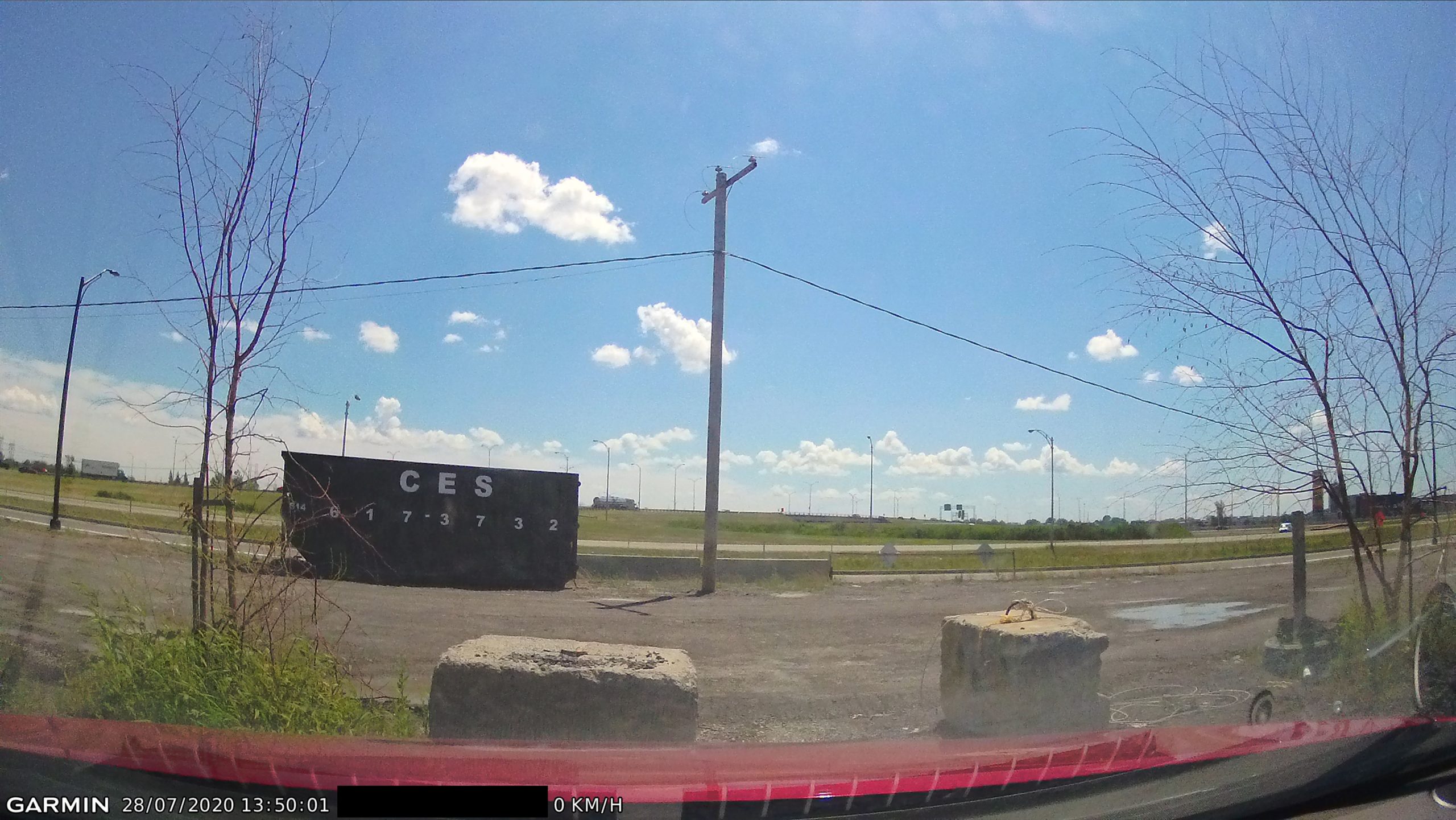 Image of view from Garmin Dashcam