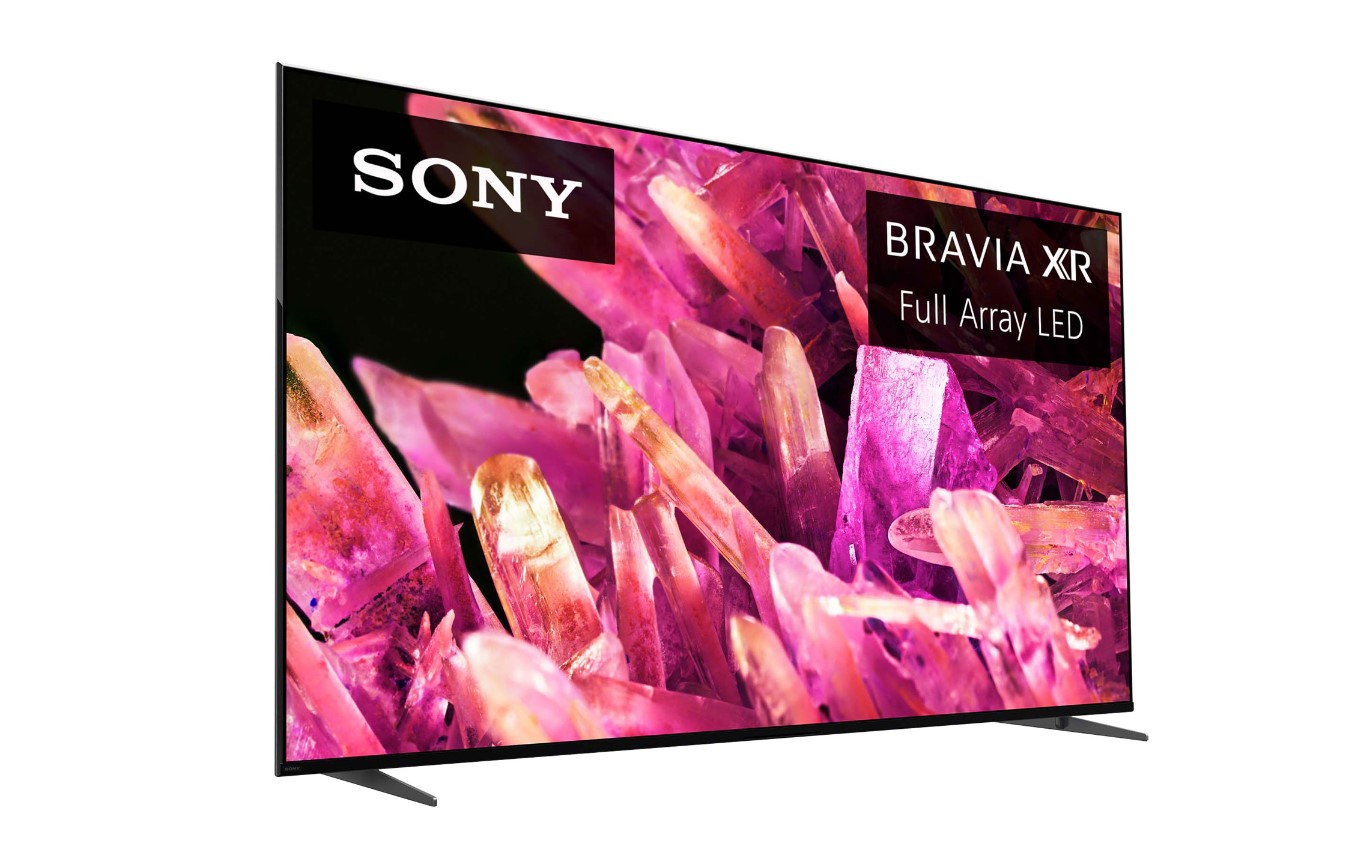 Téléviseur 4K Sony Bravia avec écran rose