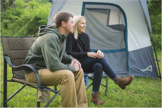 Couple en camping