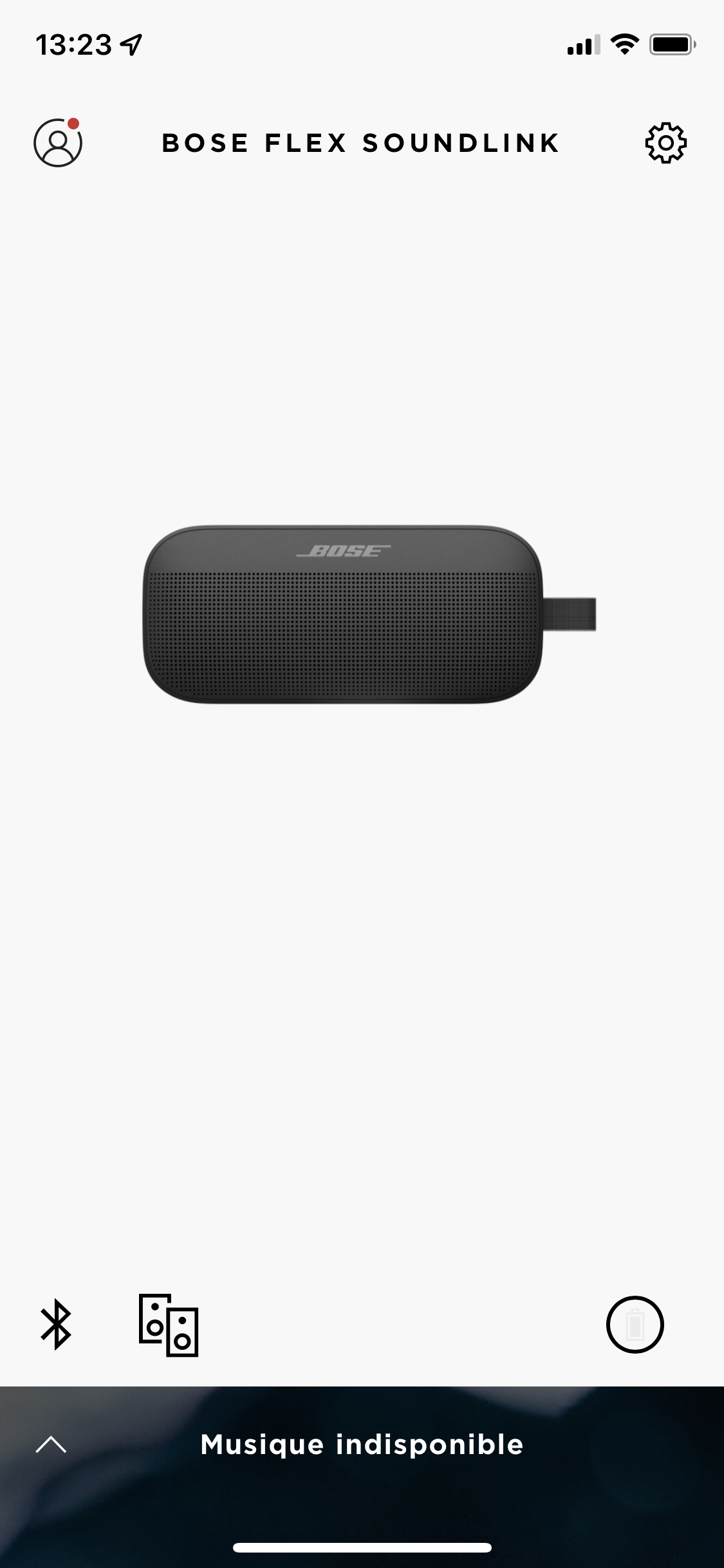 Image of Bose Connect application on iOS homepage