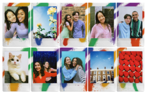 collage de 8 photos imprimante Instax Mini Link 2 de Fujifilm
