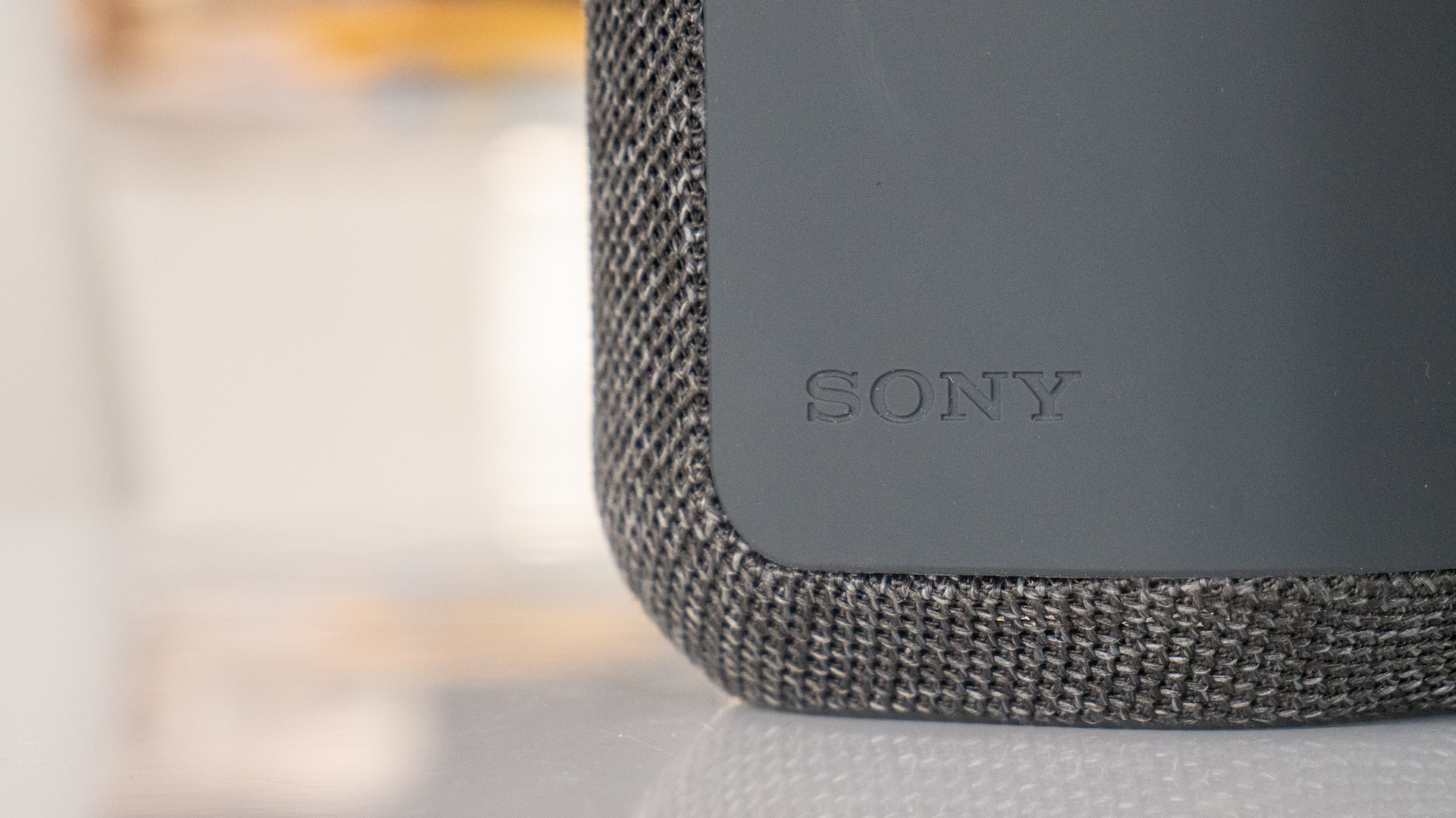 Image of Sony Logo on XE300 bluetooth speaker