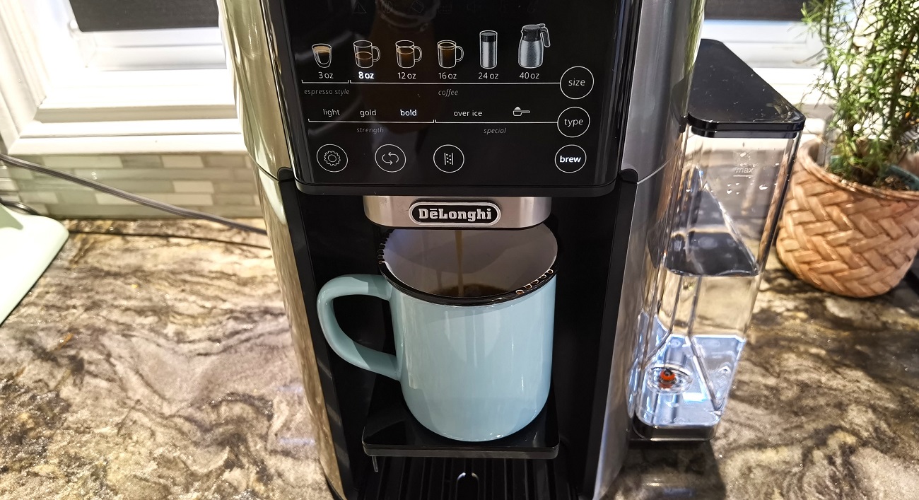 devanture de la Machine à café automatique TrueBrew de De'Longhi 