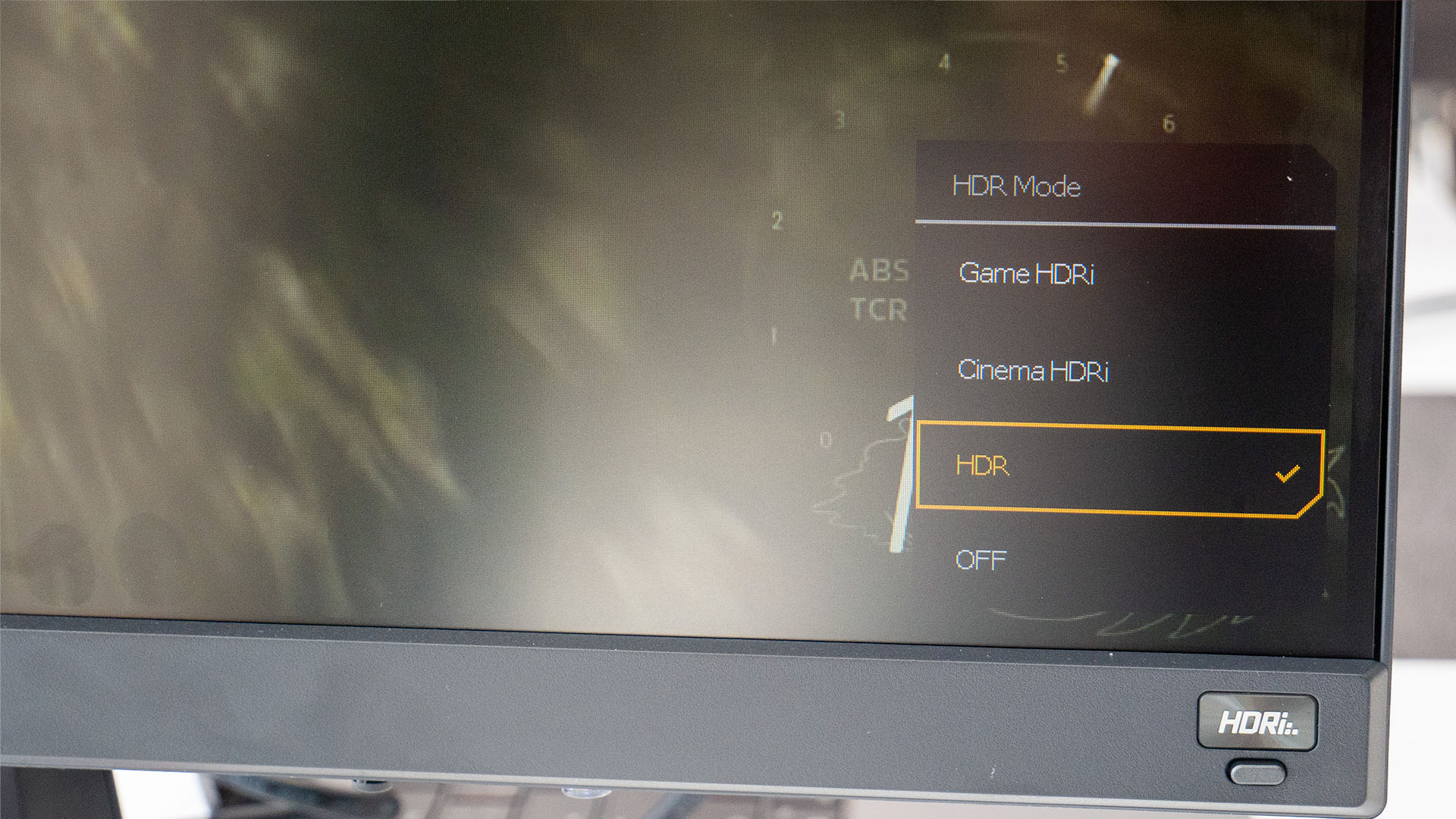 Image of BenQ MOBIUZ EX240N HDRi option menu