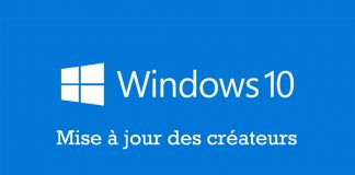 Windows 10 mise à jour des Createurs