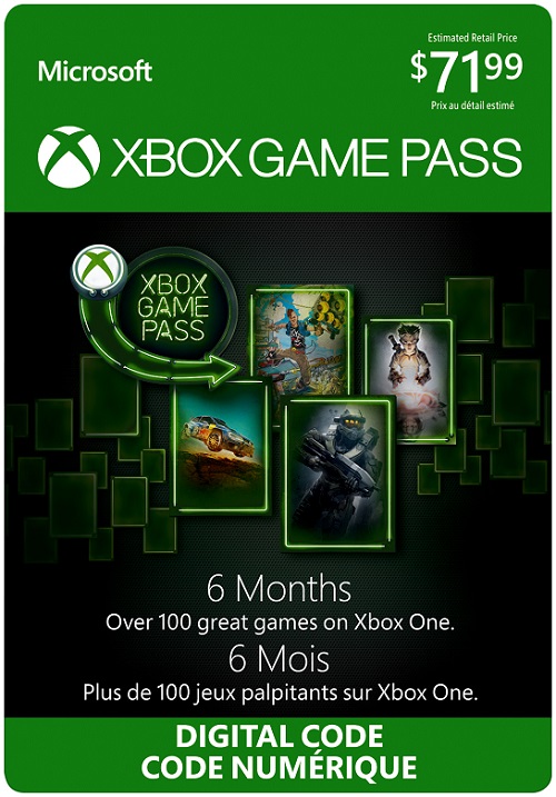 Xbox Game Pass 6 mois