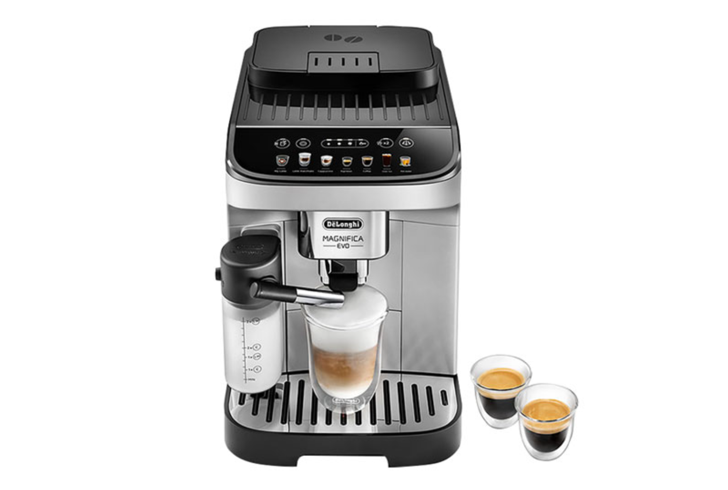 Machine à espresso avec cafés