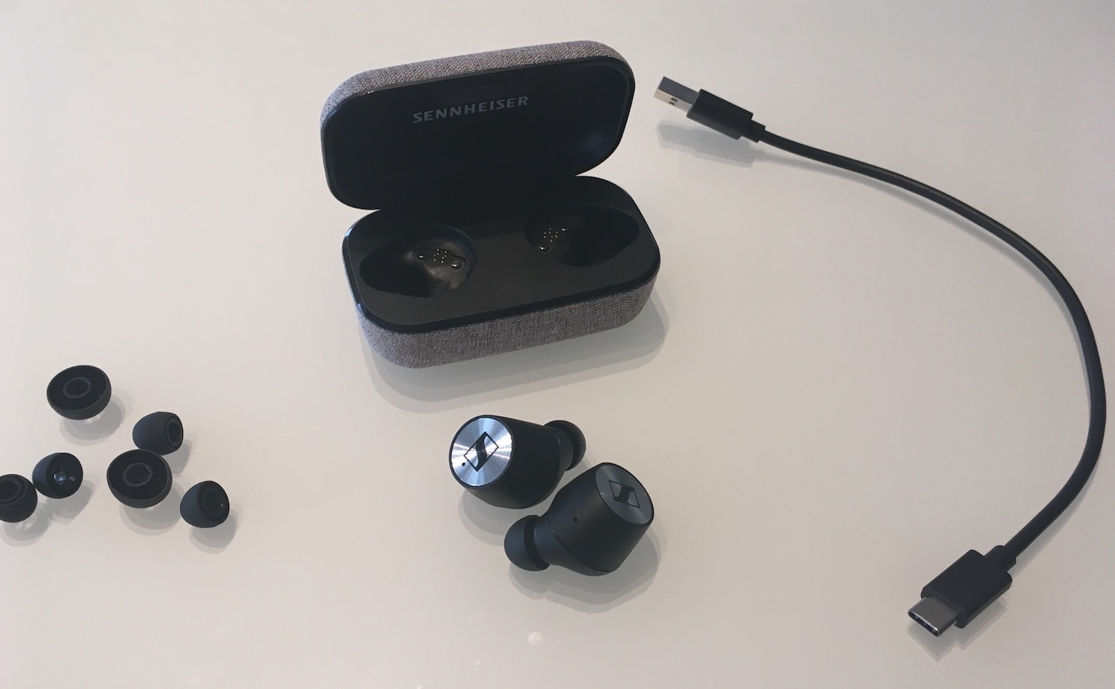 Accessoires fournis avec les Momentum True Wireless