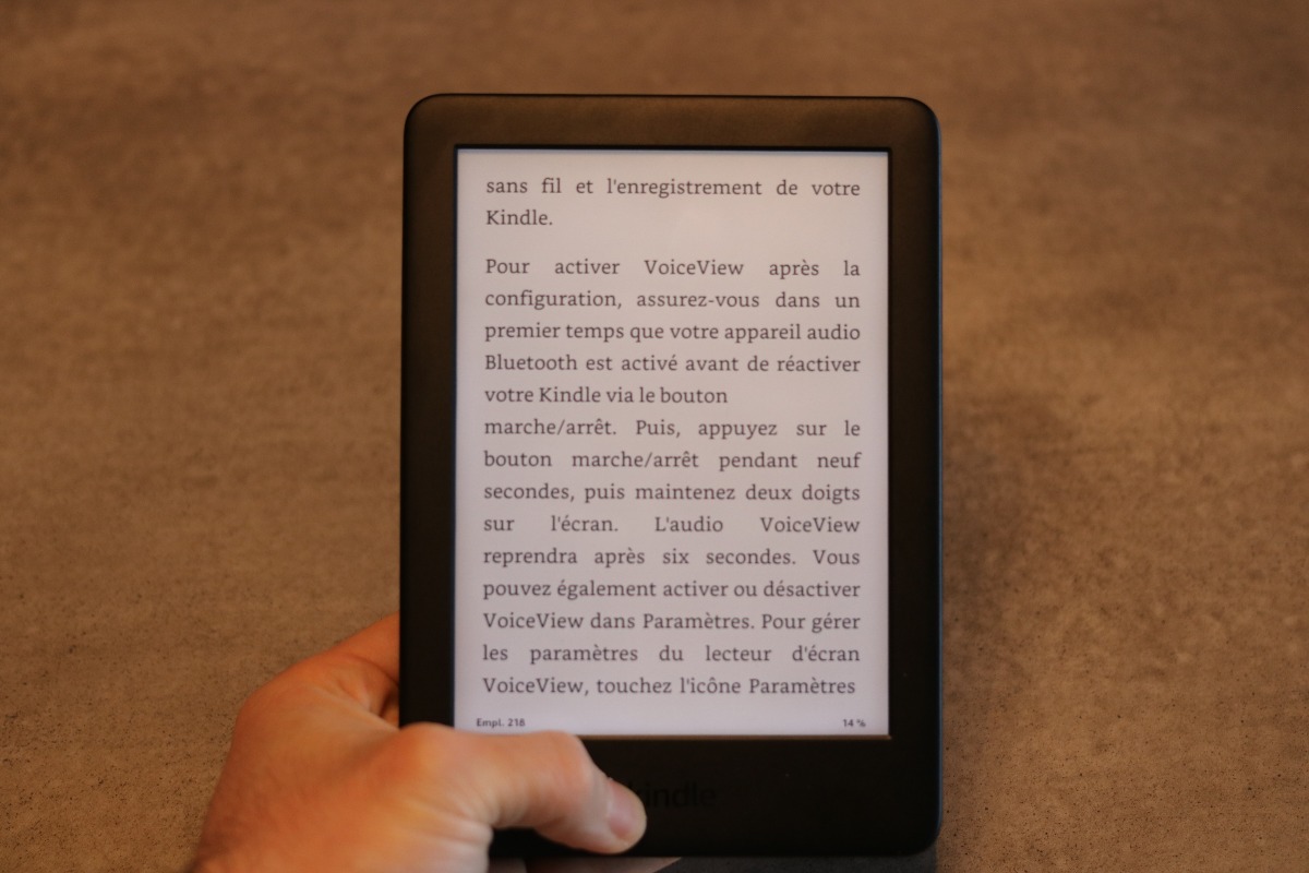 Test de la liseuse Kindle Oasis d' - Touki Montréal