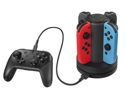 Manette sans fil Pro de Surge bleu fluo pour console Nintendo Switch