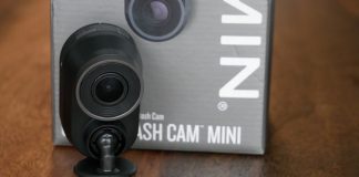 Image of Garmin Mini Dashcam with box