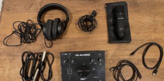 l’ensemble d’enregistrement audio Vocal Studio Pro de M-Audio