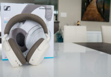 Image of Momentum 4 headphones with box on table