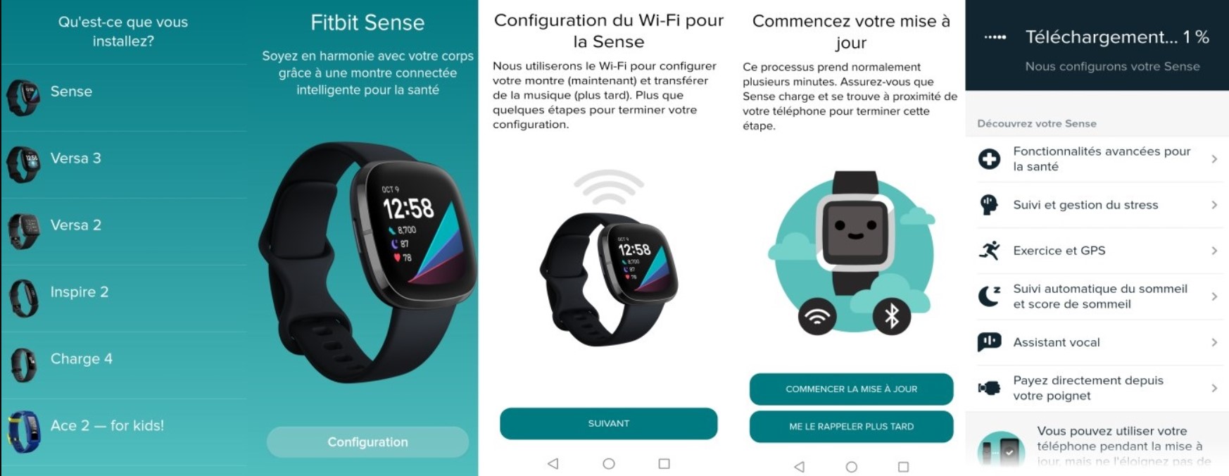 image de l'application mobile Fitbit créé par Myriam Larouche-T