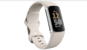 moniteur Fitbit avec écran couleur charge 6 bracelet couleur blanc