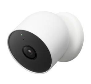 Caméra de surveillance intérieure/extérieure sans fil Nest Cam de Google.
