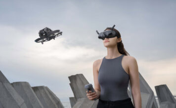 Image of women with DJI Avata and DJI Goggles Integra