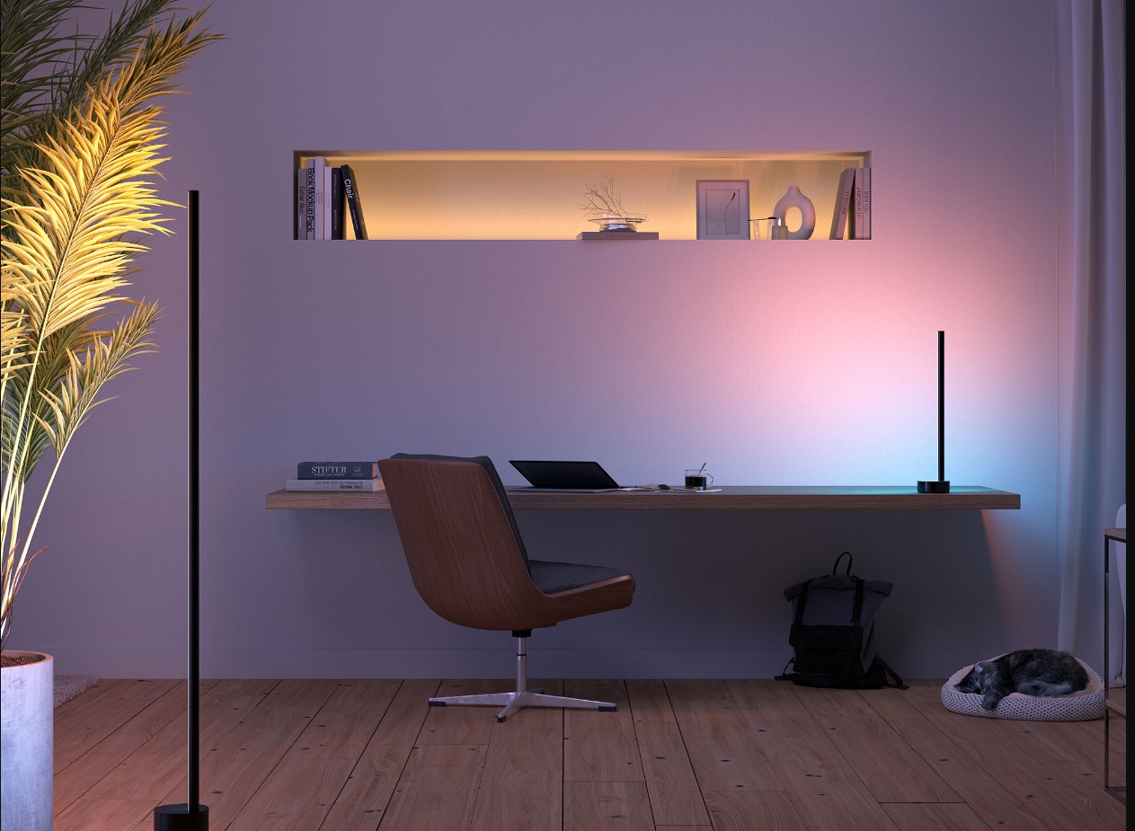 éclairage intelligent pour ambiance de maison connectée