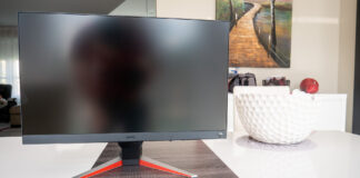 Image of BenQ MOBIUZ EX240N monitor on table
