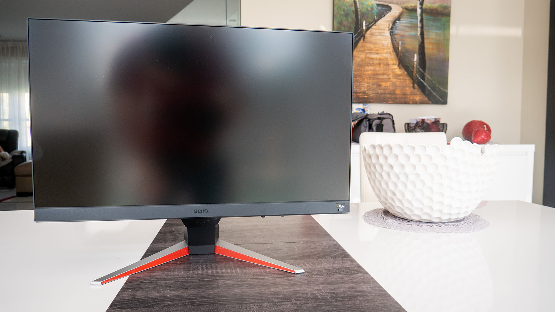 Image of BenQ MOBIUZ EX240N monitor on table