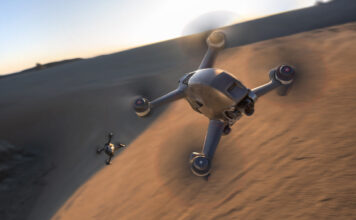 Image of DJI FPV in desert