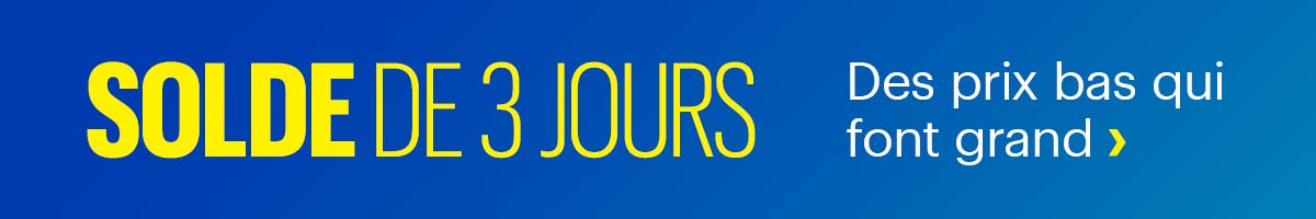 Solde de 3 Jours Best Buy