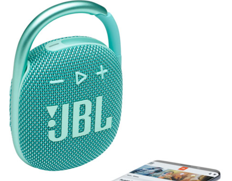 Haut-parleur sans fil Bluetooth étanche Clip 4 de JBL - Sarcelle