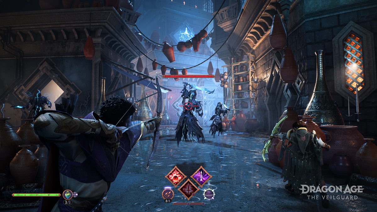 Screenshot of Dragon Age: The Veilguard in combat