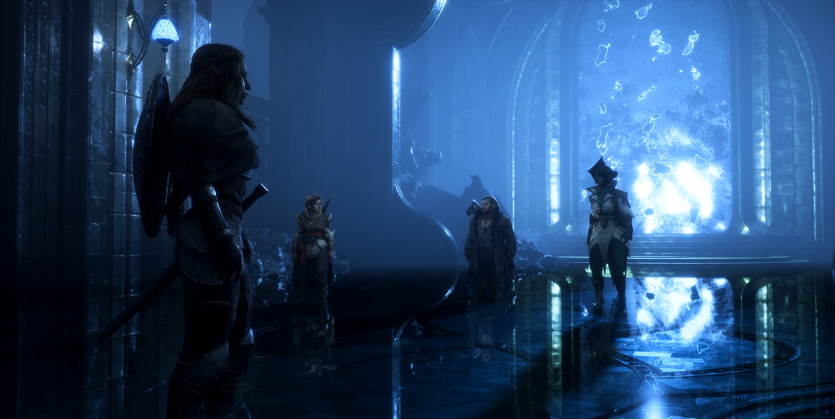 Screenshot of Dragon Age: The Veilguard during a cutscene