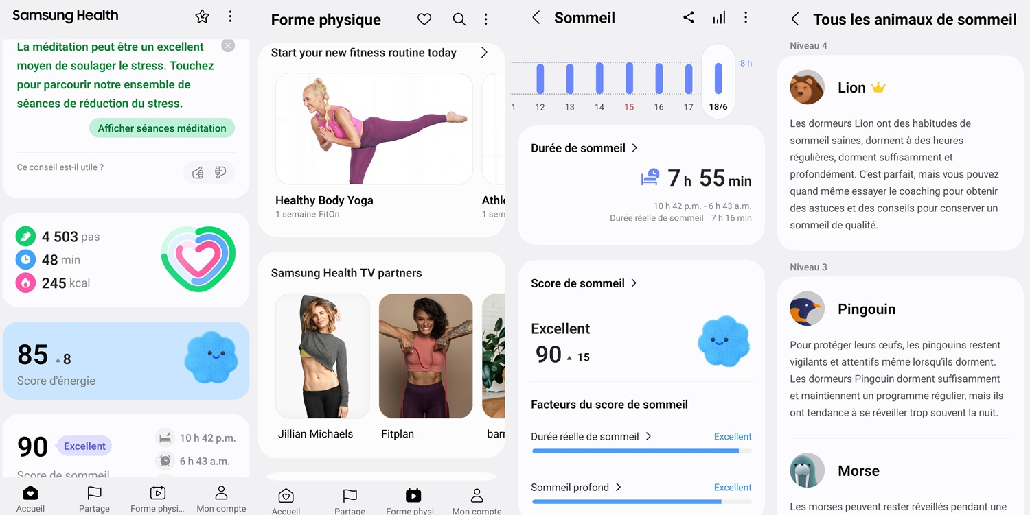 Application mobile Samsung Health