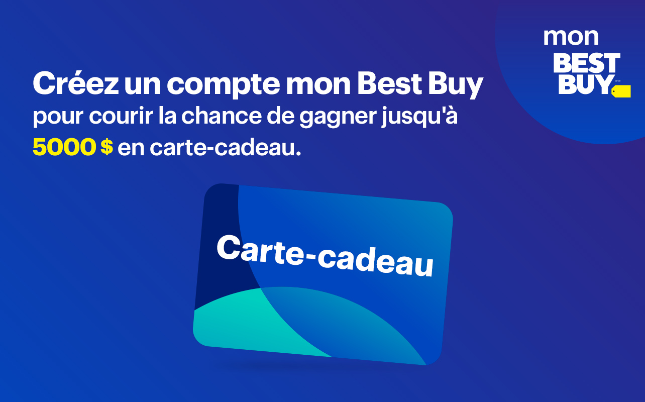 Create a My Best Buy account for a chance to win up to a $5,000 gift card