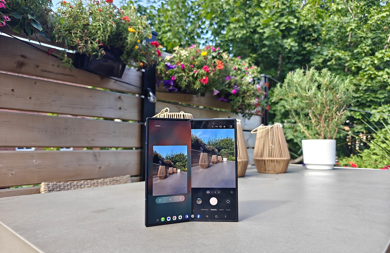 Prise de photo avec le Galaxy Z Fold7 de Samsung