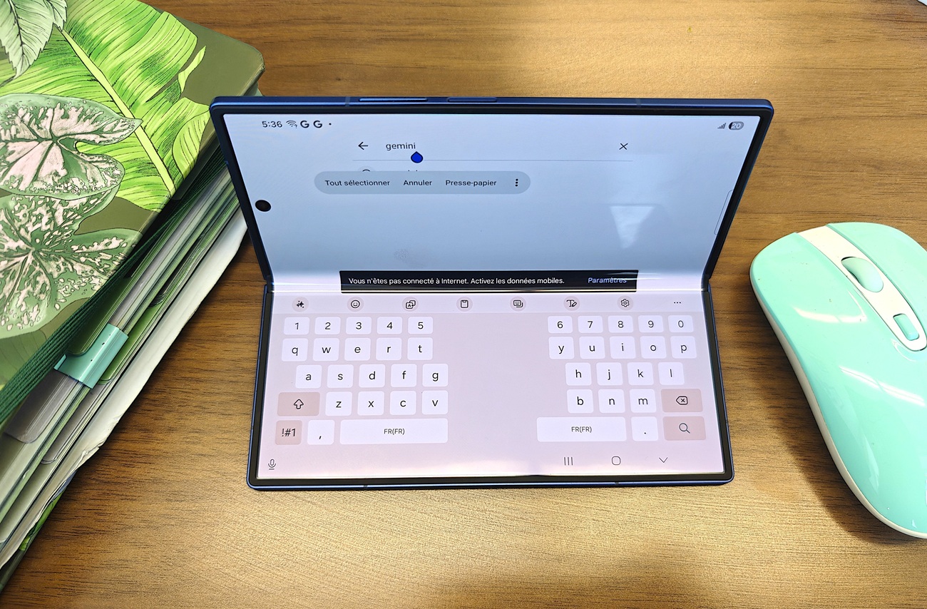 Écran séparé du Galaxy Z Fold7 de Samsung