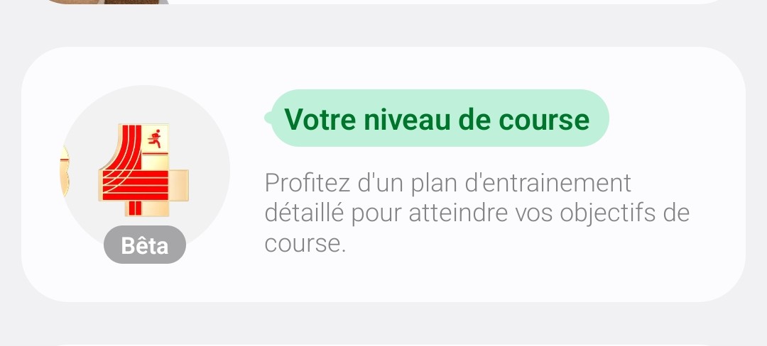 Nouvelle applicaiton coach course Samsung Galaxy Watch 8