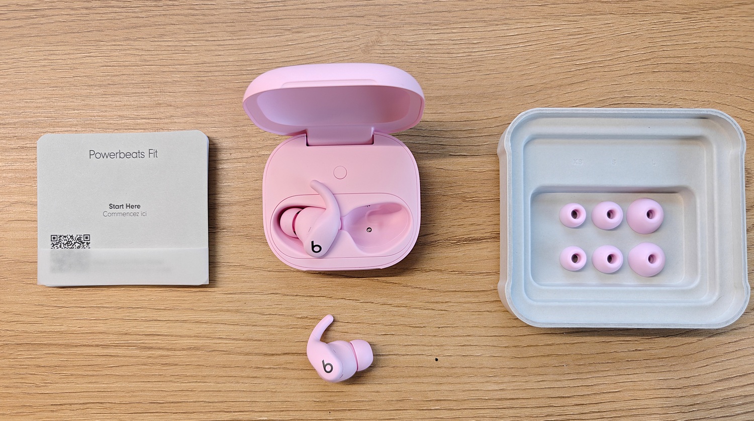 contenu de la boite Powerbeats Fit