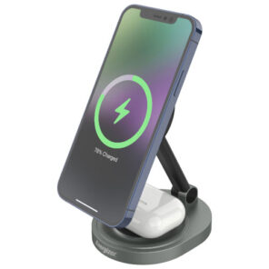 Station de chargement sans fil Qi 2-en-1 de 15 W d'Energizer