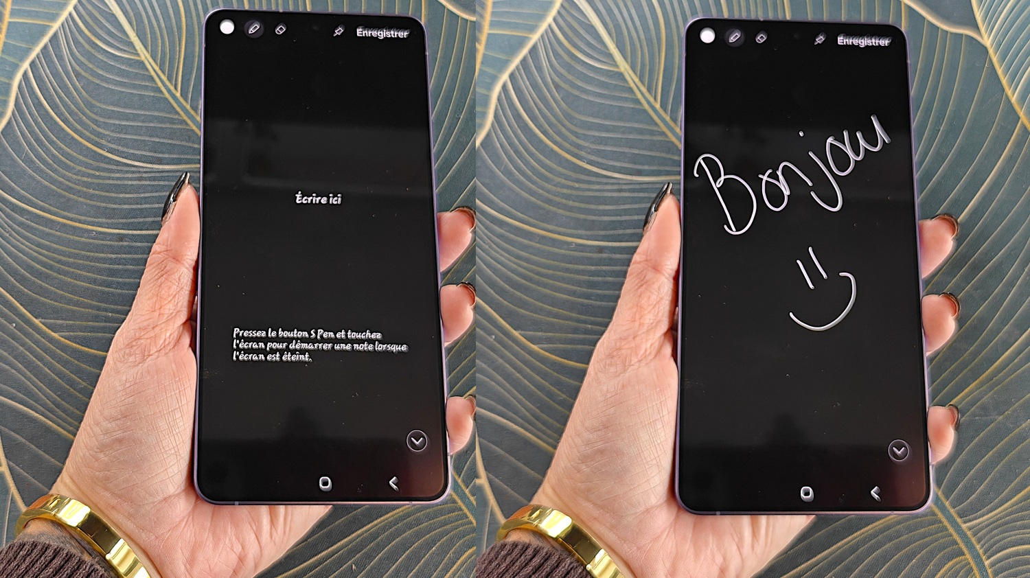 Écriture sur l'écran Samsung Galaxy S26 Ultra avec S Pen